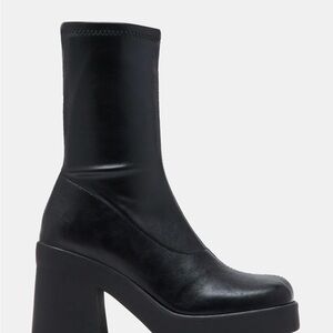 Steve Madden KLAYTON - Black Heeled Boots with Chunky Platform